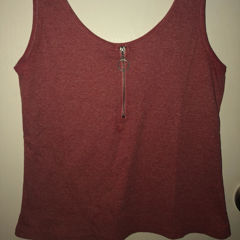 Crop Top With Zipper